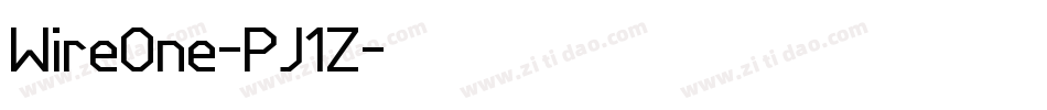WireOne-PJ1Z字体转换