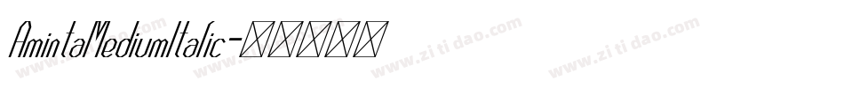 AmintaMediumItalic字体转换