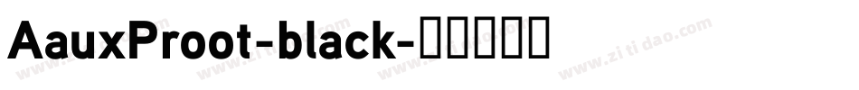 AauxProot-black字体转换