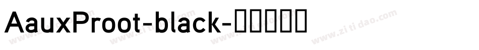AauxProot-black字体转换