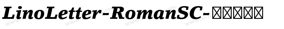 LinoLetter-RomanSC字体转换