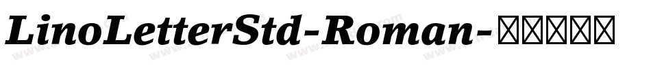 LinoLetterStd-Roman字体转换