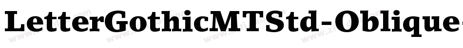 LetterGothicMTStd-Oblique字体转换