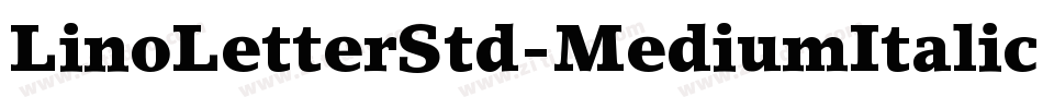 LinoLetterStd-MediumItalic字体转换
