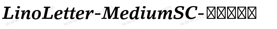 LinoLetter-MediumSC字体转换