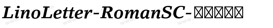 LinoLetter-RomanSC字体转换