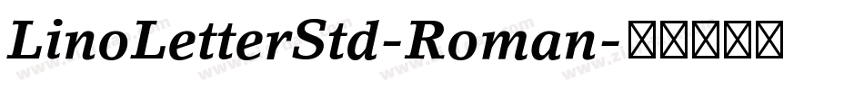 LinoLetterStd-Roman字体转换