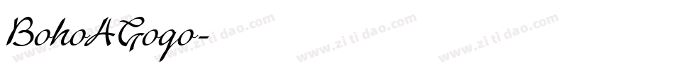 BohoAGogo字体转换