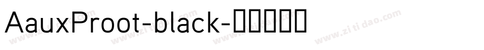 AauxProot-black字体转换