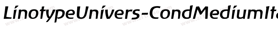 LinotypeUnivers-CondMediumItalic字体转换