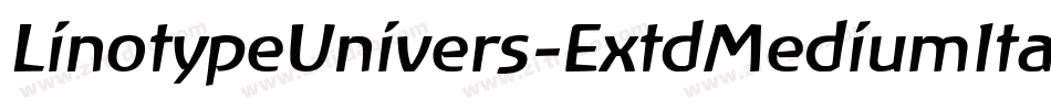 LinotypeUnivers-ExtdMediumItalic字体转换