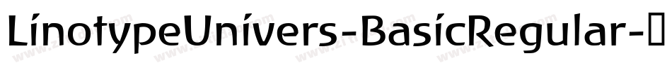 LinotypeUnivers-BasicRegular字体转换