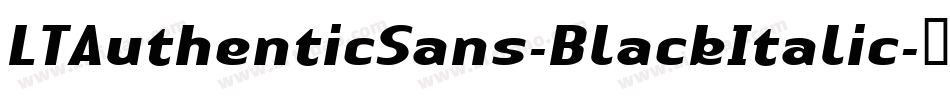 LTAuthenticSans-BlackItalic字体转换
