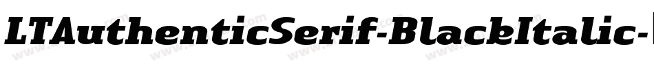 LTAuthenticSerif-BlackItalic字体转换
