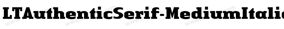 LTAuthenticSerif-MediumItalic字体转换