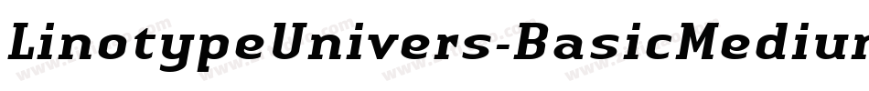 LinotypeUnivers-BasicMediumItalic字体转换