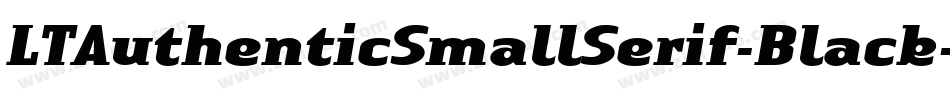 LTAuthenticSmallSerif-Black字体转换