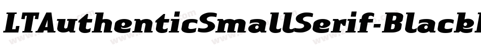 LTAuthenticSmallSerif-BlackIt字体转换