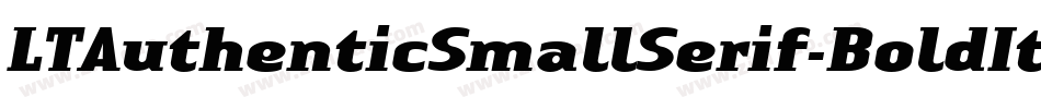 LTAuthenticSmallSerif-BoldIt字体转换