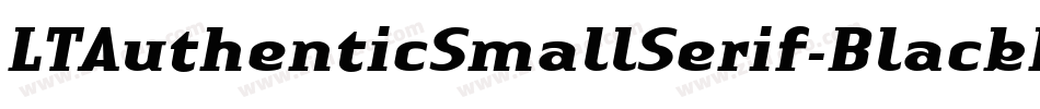 LTAuthenticSmallSerif-BlackIt字体转换