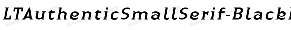 LTAuthenticSmallSerif-BlackIt字体转换