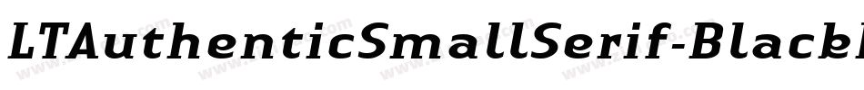 LTAuthenticSmallSerif-BlackIt字体转换