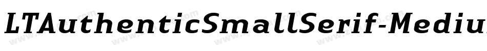 LTAuthenticSmallSerif-MediumIt字体转换