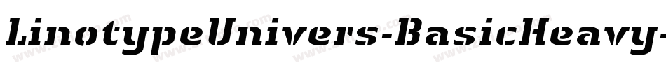 LinotypeUnivers-BasicHeavy字体转换