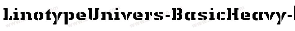 LinotypeUnivers-BasicHeavy字体转换