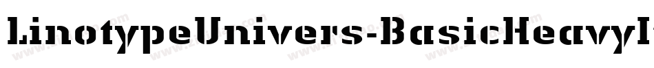 LinotypeUnivers-BasicHeavyItalic字体转换