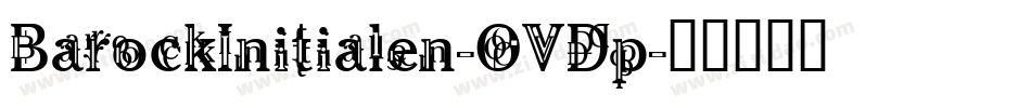 BarockInitialen-OVDp字体转换