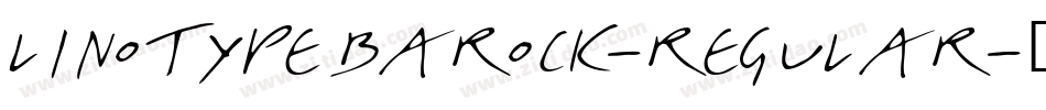 LinotypeBarock-Regular字体转换