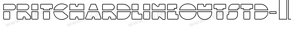 PritchardLineOutStd字体转换