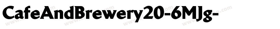 CafeAndBrewery20-6MJg字体转换