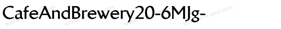 CafeAndBrewery20-6MJg字体转换