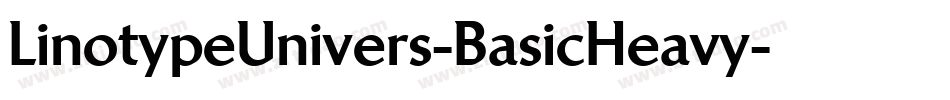 LinotypeUnivers-BasicHeavy字体转换