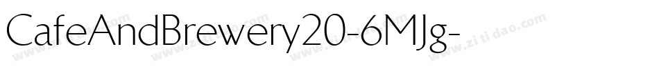 CafeAndBrewery20-6MJg字体转换