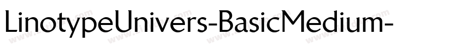 LinotypeUnivers-BasicMedium字体转换
