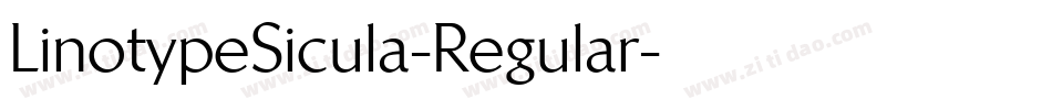 LinotypeSicula-Regular字体转换