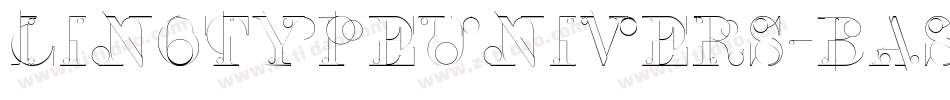 LinotypeUnivers-BasicRegular字体转换
