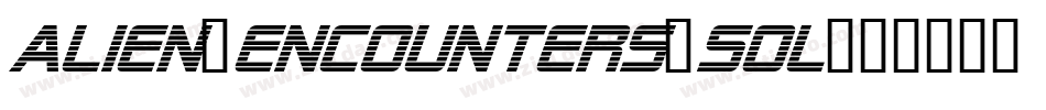 Alien-Encounters-Sol字体转换