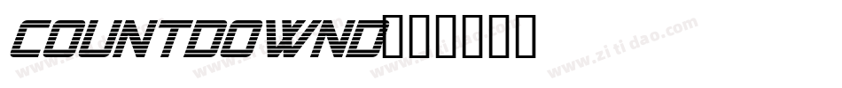 CountdownD字体转换