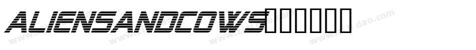 aliensandcows字体转换