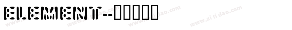 ELEMENT字体转换