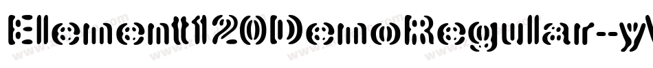Element120DemoRegular-yVWM字体转换