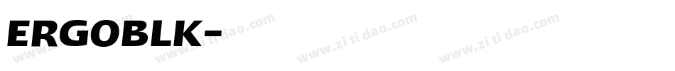 ERGOBLK字体转换
