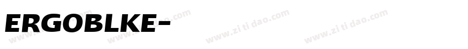 ERGOBLKE字体转换
