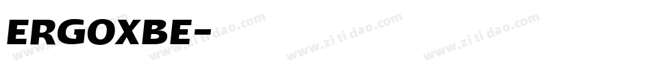 ERGOXBE字体转换
