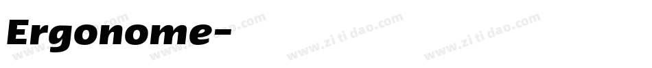 Ergonome字体转换