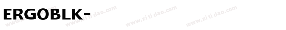 ERGOBLK字体转换